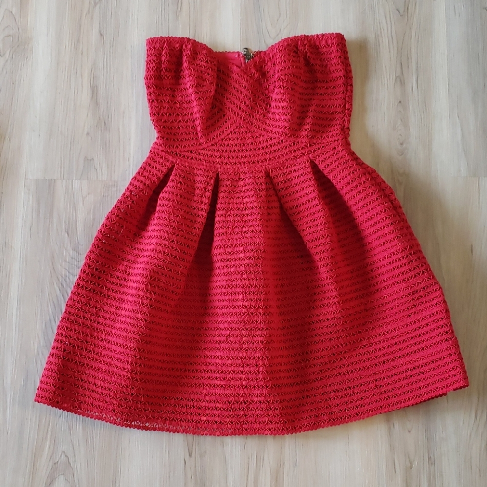 Red Peplum Dress